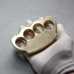Let's buy Wave Pattern Brass Knuckle Duster EDC Protective Gear For Discount - Image 3