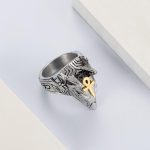 Shop for the newest Anubis Full Stainless Steel Self Defense Ring Discount - Image 8