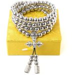 Shop for the latest Full Stainless Steel Buddism Mala Self Defense Necklace EDC Defense Tool Online Hot Sale - Image 8