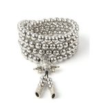 Shop for the latest Full Stainless Steel Buddism Mala Self Defense Necklace EDC Defense Tool Online Hot Sale - Image 5