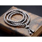 Shop for the latest Full Stainless Steel Buddism Mala Self Defense Necklace EDC Defense Tool Online Hot Sale
