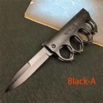 The ultimate online sports store for Outdoor Knuckle Duster Folding Tactical Knife Camping Hunting Self-defense Pocket Knives Window Breaking Tool For Discount - Image 3