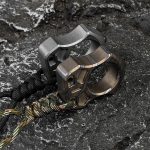 Purchase Single Finger Burning Titanium Knuckle Duster EDC Pendant Discount - Image 5