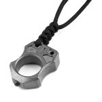 Purchase Single Finger Burning Titanium Knuckle Duster EDC Pendant Discount - Image 13