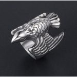 Shop all the latest and greatest Silver Eagle Full Stainless Steel Self Defense Ring Jewelry Fashion - Image 3