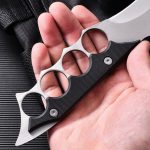 Buy all your favorite Outdoor Knuckle Fixed Blade Knife Camping Survival Tactical Straight Knives Online Hot Sale - Image 7