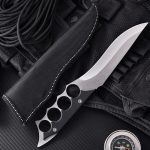 Buy all your favorite Outdoor Knuckle Fixed Blade Knife Camping Survival Tactical Straight Knives Online Hot Sale