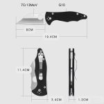 Buy cheap wholesale Outdoor Tactical Folding Knife G10 Handle Pocket Knives Online now - Image 7