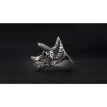 Buy the latest Triceratops Full Stainless Steel Spiked Self Defense Ring For Cheap - Image 3