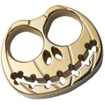 Shop professional Full Brass Pumpkin Face Two Finger Brass Knuckles Hot on Sale