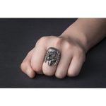 Shop authentic Wolf Head Full Stainless Steel Women's Self Defense Ring on Sale - Image 6