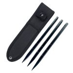 Find the newest Black Storm Stainless Steel Throwing Spikes Knives Set 3 with Nylon Sheath For Sale - Image 2